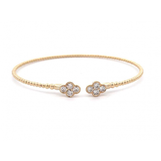 FLOWER DESIGN FLEXI DIAMOND BANGLE