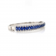 SAPPHIRE & HALO DIAMOND BANGLE