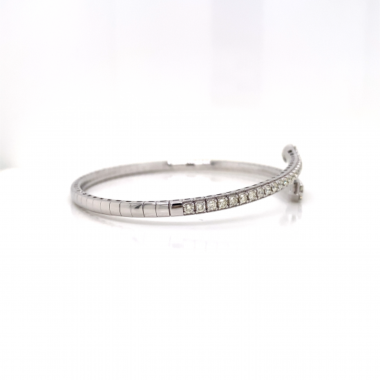 HALF WAY OPEN DIAMOND BANGLE