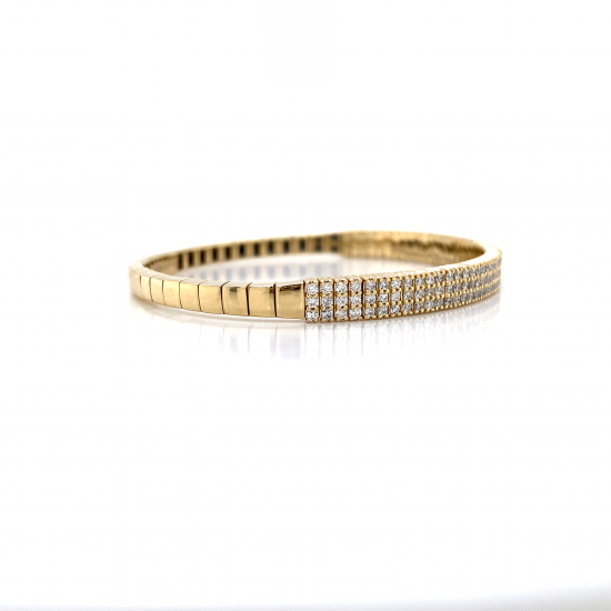 HALF WAY DIAMOND BANGLE