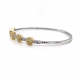 HALF WAY DIAMOND BANGLE